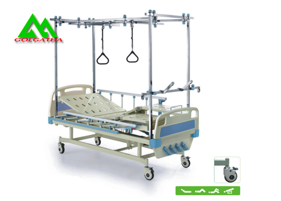 China Krankenhaus-Metallrahmen-orthopädisches Zugkraft-Bett für die Krankenpflege justierbar fournisseur