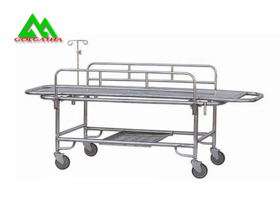 China Bahren-Krankenhaus-Bett mit Rad-Unfallstations-Ausrüstungs-Edelstahl fournisseur